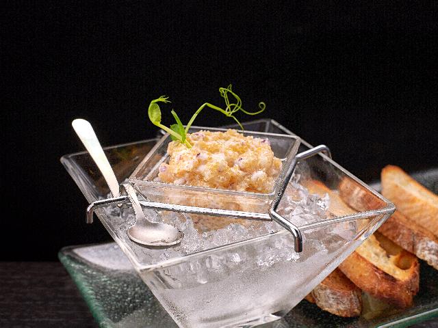 Pike caviar with ciabatta - toast