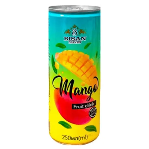 Напій BISAN Mango 30% ж.б. 0,25л (46854)
