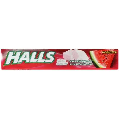 Жув.цукерка Halls кавун 47г (44991)