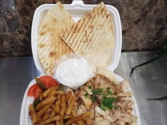 Шаурма в тарелке