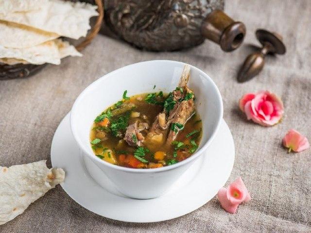 Суп из баранины с овощами