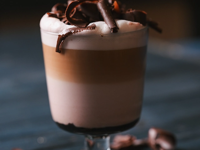 Вишневий латте з шоколадом