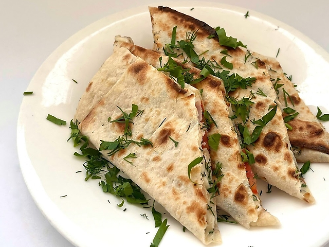 Lavash with suluguni
