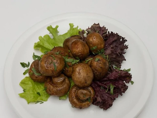Grilled mushrooms
