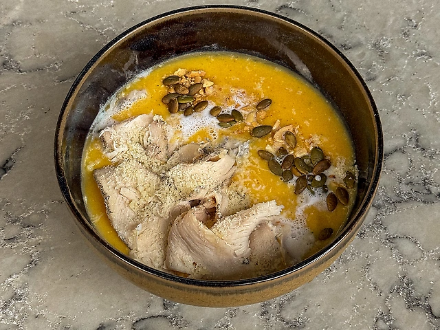 Гарбузово - кокосовий крем суп