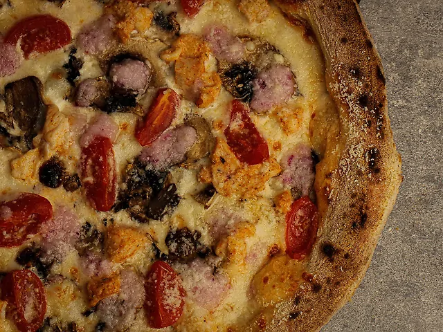 з куркою та печерицями