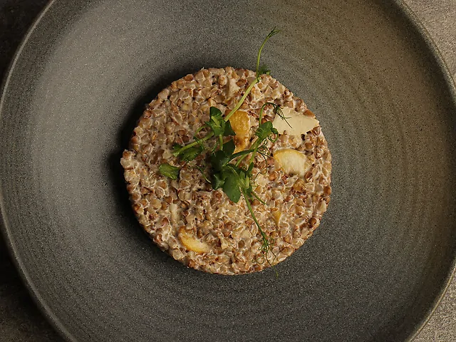 Гречка з печерицями