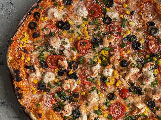 Yankee Pizza with Shrimp&Garlic 40 сm 🌶