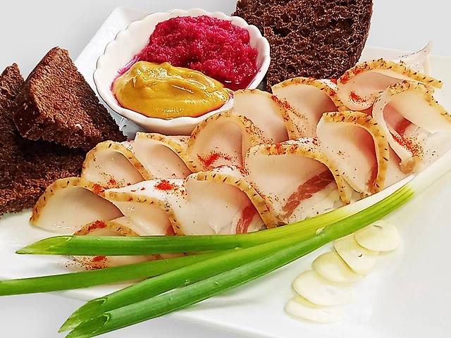 Тарілка сала