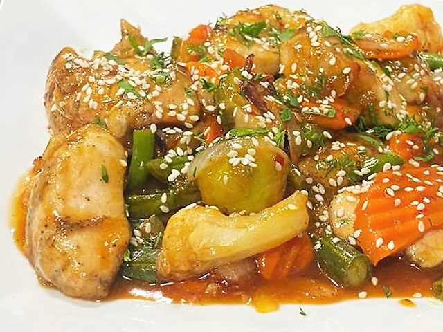 Курча у кисло-солодкому соусі