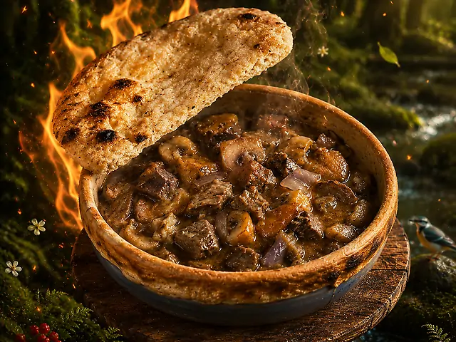 Пательня з ягня та овочами