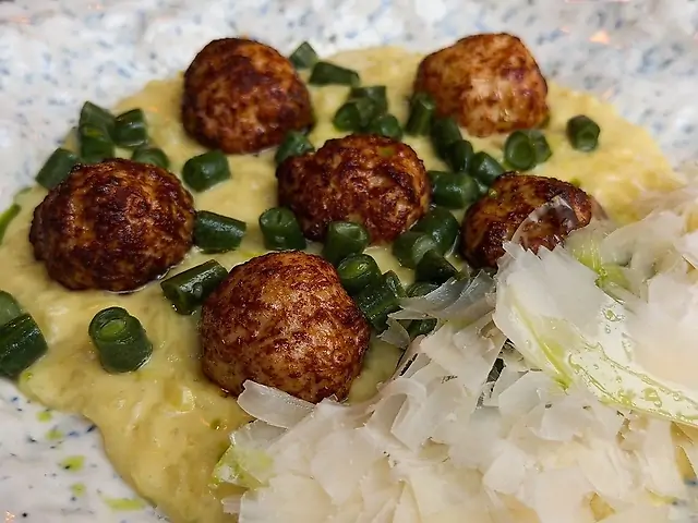 Різотто з мітболами з індички