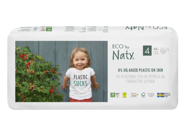 Органические подгузники Eco by Naty Размер 4 (от 7 до 18 кг) 44 шт