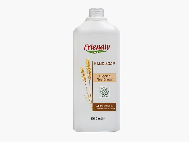 Органическое жидкое мыло для рук Friendly organic с экстрактом риса 1000 мл