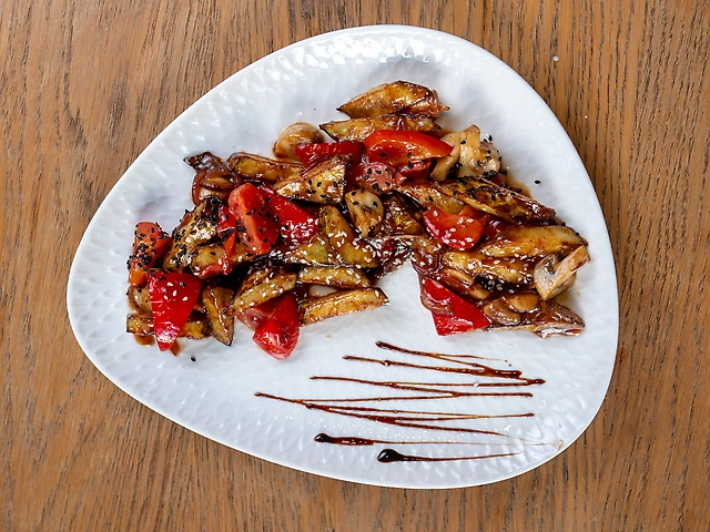 Теплий овочевий салат