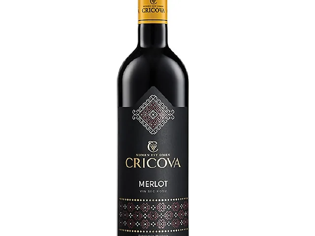 Вино Cricova Merlot Національне червоне сухе 0,75 л 12,5%