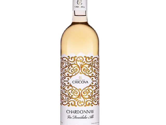Вино Cricova Chardonnay Орнамент біле напівсолодке 0.75 л 11.0-12.0%