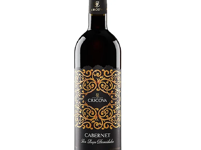 Вино Cricova Cabernet Орнамент червоне напівсолодке 0,75 л 13%
