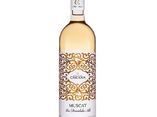 Вино Cricova Muscat Орнамент біле напівсолодке 0.75 л 11.0-12.0%