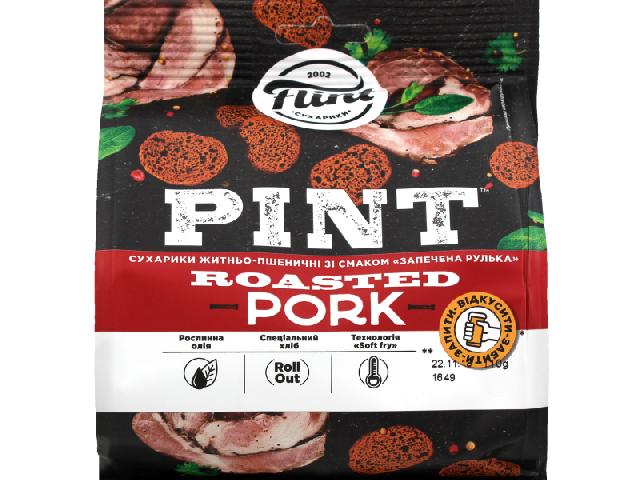 Сухарики "Flint Pint со вкусом Запечена рулька" 110г