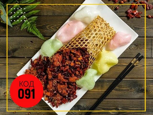 091 Куряче філе Гунн Бао гостре