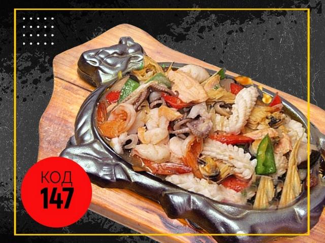 147 Морепродукти на пательні