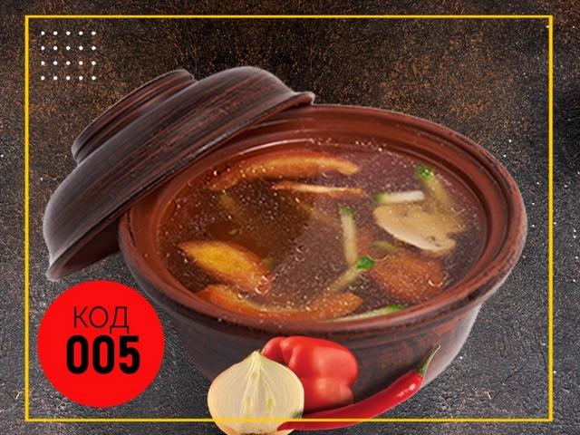 005 Суп з куркою та грибами