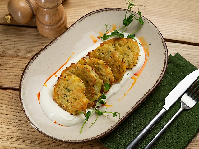 Драники картофельные на греческом йогурте