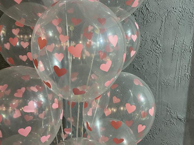 11 шт кульки з сердечками