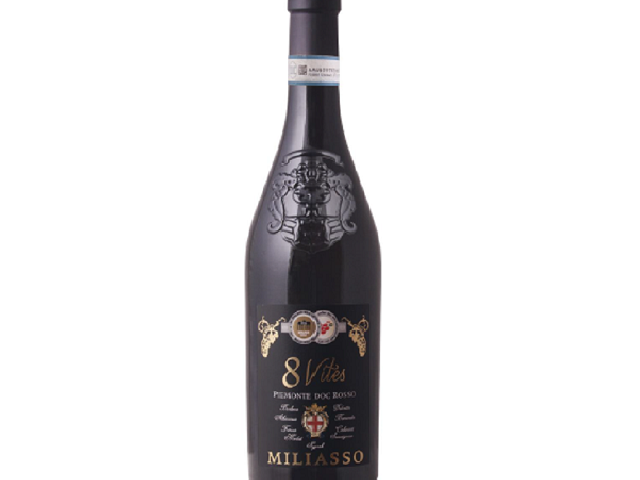 Вино Miliasso 8 Vites Piemonte Rosso DOC сухе черв. 13.5% 0.75л