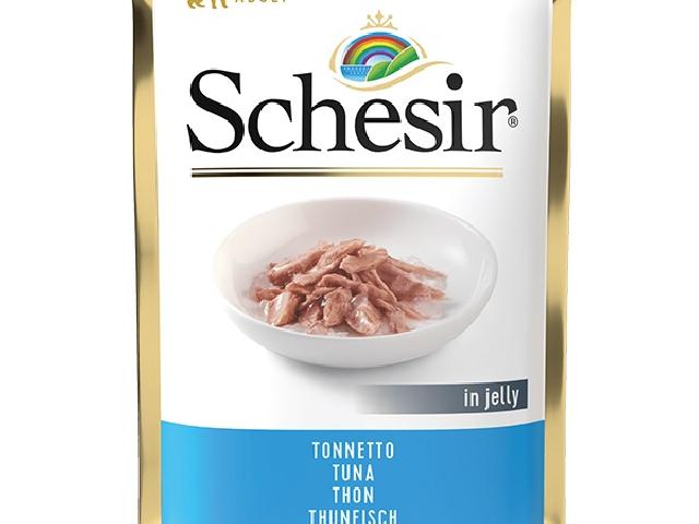 Schesir Cat Tuna, пауч для кішок, з тунцем, 85г.