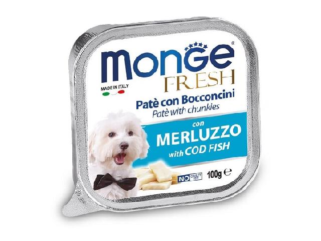 MONGE DOG WET Fresh Cod Fish паштет, тріска 100гр