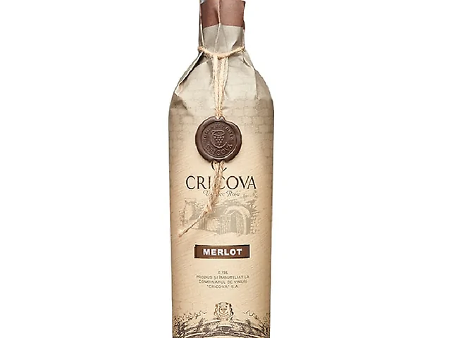 Вино Cricova Papyrus Merlot червоне сухе 0,75 л 12.5%