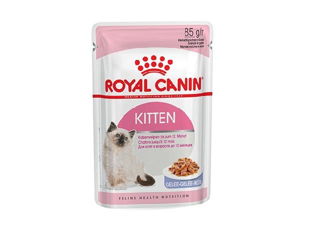 Royal Canin KITTEN INSTINCTIVE in jelly, пауч для кошенят, шматочки в желе, 85гр