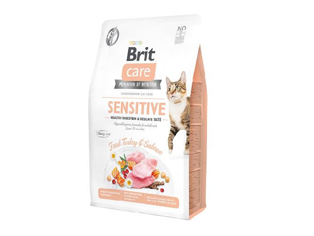 Brit Care Cat Sensitive HDigestion & Delicate Taste, беззерновий, для вибагливих