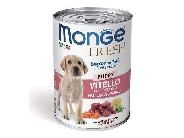 MONGE DOG WET Fresh Puppy Veal телятина с овощами, паштет для цуценят  400гр