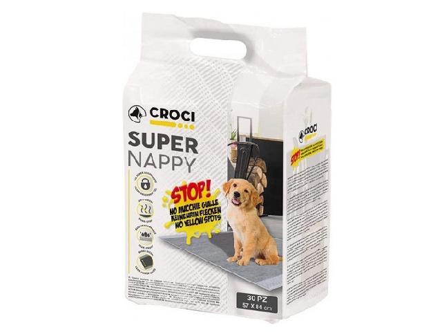Пелюшки для собак з активованим вугіллям Croci 57х84, (30 шт)