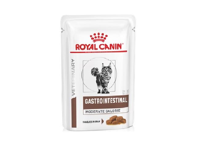 Royal Canin CatVetDiet GASTRO INTESTINAL MODERATE CALORIE, дієтичний паучі для кішок з проблемами шлунково-кишкового тракту, низькокалорійний, 100гр