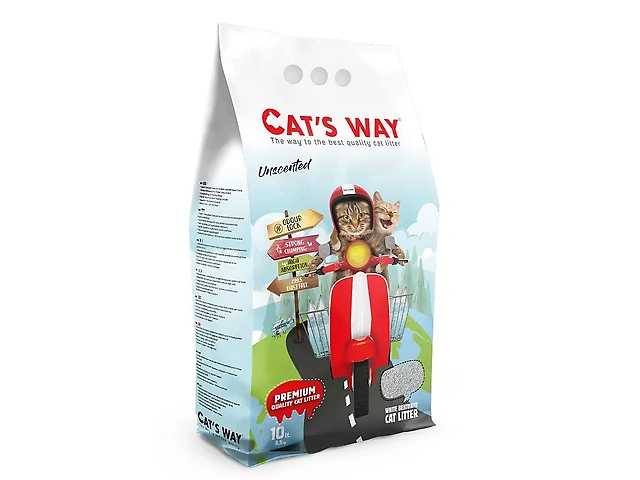 Бентонітовий наповнювач CAT'S WAY натуральний білий