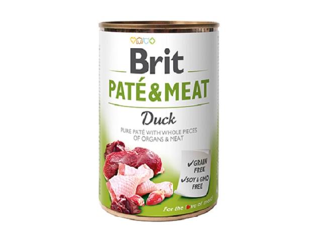 Brit Pate&Meat Wet Dog Food with Duck з качкою 400g