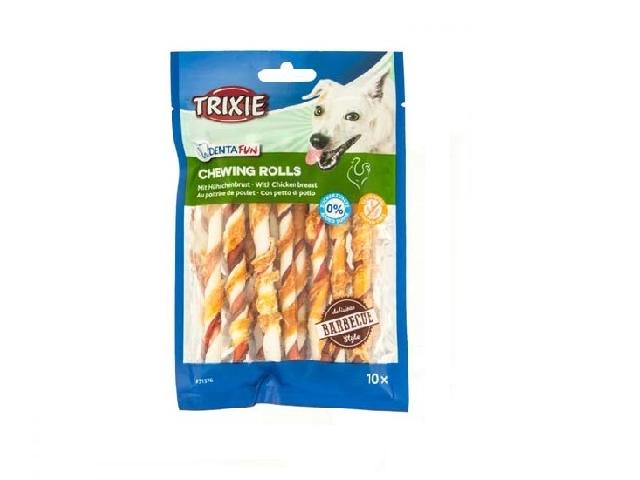Trixie Паличка для чищення зубів з барбекю Denta Fun для собак 12 см 80 г (10 шт.) (31376)