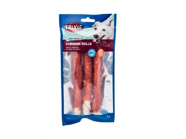 Trixie Паличка для чищення зубів з качкою Denta Fun для собак 17 см 140 г (3 шт.) (31373)