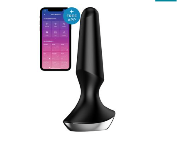 анальна пробка з функцією управління смартфоном SATISFYER PLUG-ILICIOUS 2 BLACK