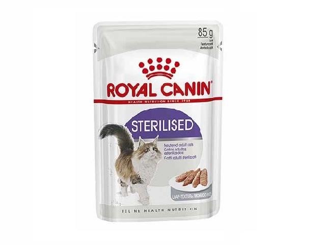 Royal Canin STERILISED, пауч для дорослих стерилізованих кішок, паштет, 85гр