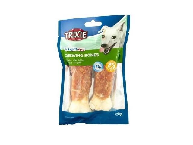 Trixie Кость для чищення зубів з куркою Denta Fun 11см 60г для собак (2 шт.) (31343)