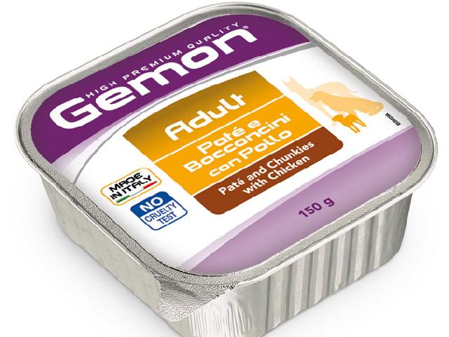 GEMON DOG WET Adult Chicken паштет, курка 150гр