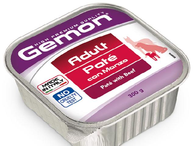 GEMON DOG WET Adult Beef паштет, яловичина 150гр