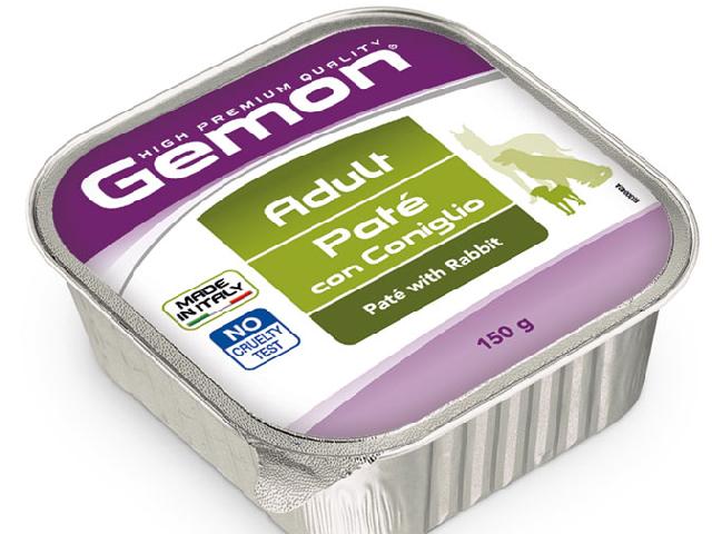 GEMON DOG WET Adult Rabbit паштет, кролик 150гр