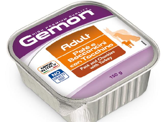 GEMON DOG WET Adult Turkey паштет, індичка 150гр