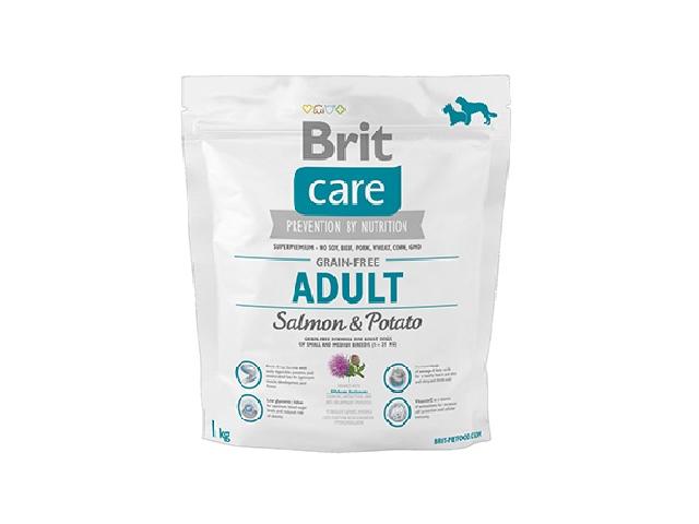 Brit Care Grain-Free Adult Salmon&Potato / беззерновий, для дорослих собак всіх порід, з лососем і картоплею